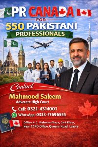 PR to Canada for Pakistani Professionals